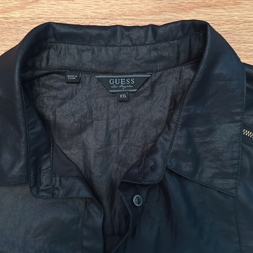 Guess Soft Leather-Look Top - Picture 6 of 11